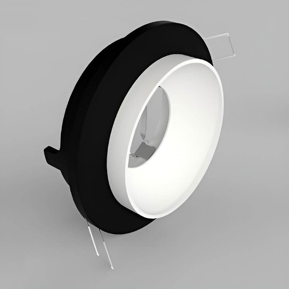 YCL YC 7000 Siyah-Beyaz Sıva Altı Yuvarlak Spot Kasası (Metal)