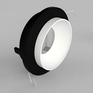 YCL YC 7000 Siyah-Beyaz Sıva Altı Yuvarlak Spot Kasası (Metal)