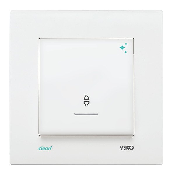 VİKO Karre Clean 90966063 Işıklı Vavien [Beyaz]