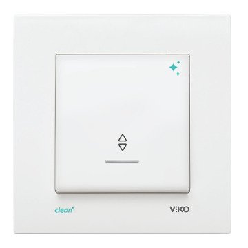 VİKO Karre Clean 90966063 Işıklı Vavien [Beyaz]