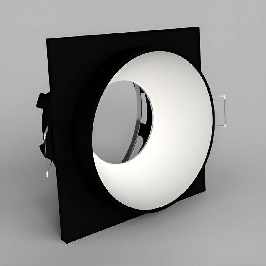 YCL YC 7020 Siyah-Beyaz Sıva Altı Kare Spot Kasası (Metal)