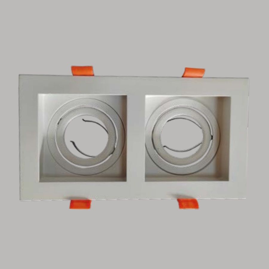 YCL YC 7045 Beyaz Sıva Altı İkili Spot Kasası (Metal)