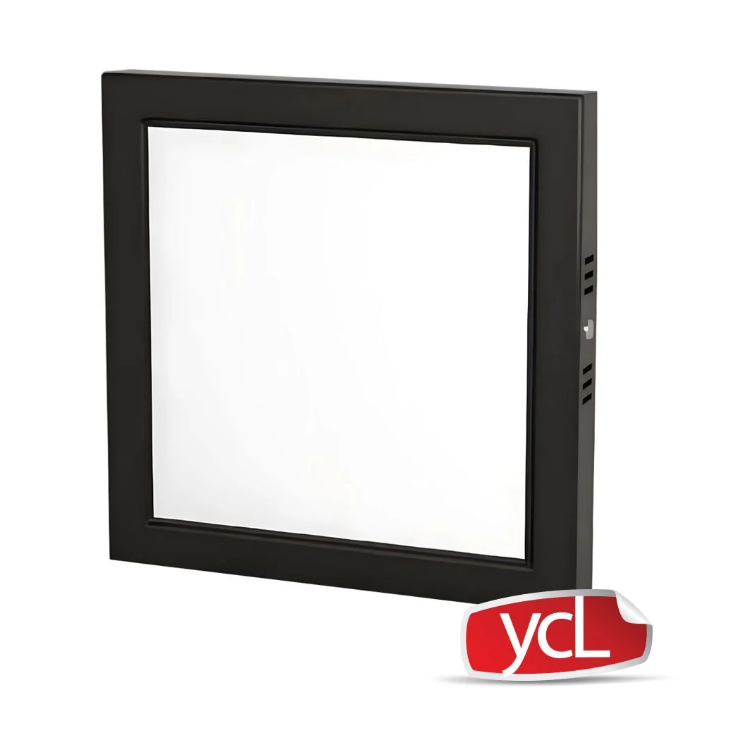YCL ASM 2224 24 Watt Siyah Kasa Sıva Üstü Kare LED Panel