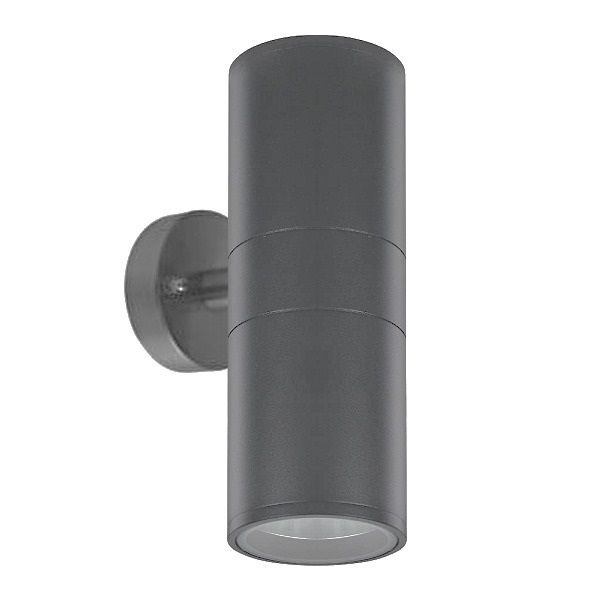 Antrasit Çift Yönlü Dış Mekan Aplik (GU10 Duylu - Metal Gövde)