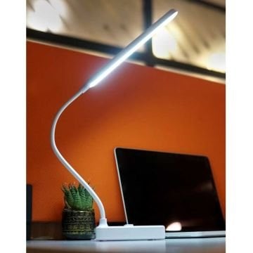 ACK AF11-10016 Dimli ve Dokunmatik Şarjlı LED Masa Lambası - 3 Işık Renkli (Beyaz + Ilık Beyaz + Gün Işığı)