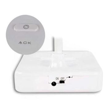 ACK AF11-10016 Dimli ve Dokunmatik Şarjlı LED Masa Lambası - 3 Işık Renkli (Beyaz + Ilık Beyaz + Gün Işığı)