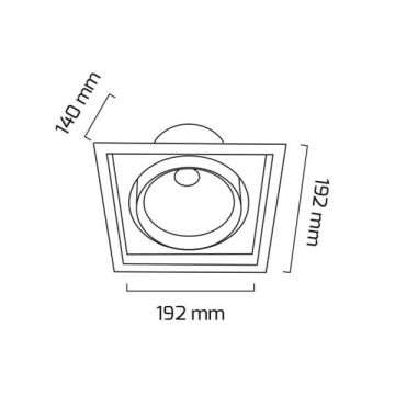 GOYA GY 3051-42 Beyaz Kasa 36 Watt LED Mağaza Spotu