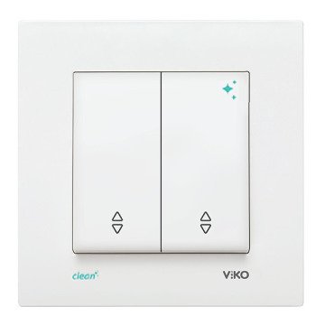 VİKO Karre Clean 90966017 Komütatör Vavien [Beyaz]