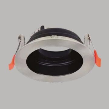 YCL YC 7070 Saten-Siyah Sıva Altı Yuvarlak Spot Kasası (Metal)