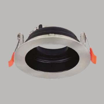 YCL YC 7070 Saten-Siyah Sıva Altı Yuvarlak Spot Kasası (Metal)