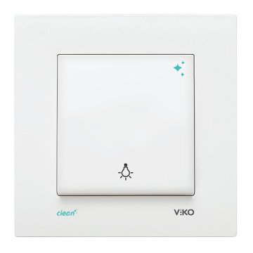 VİKO Karre Clean 90966003 Light Anahtarı [Beyaz]