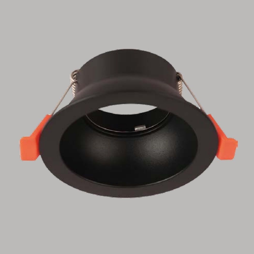 YCL YC 7110 Siyah Sıva Altı Yuvarlak Spot Kasası (Metal)