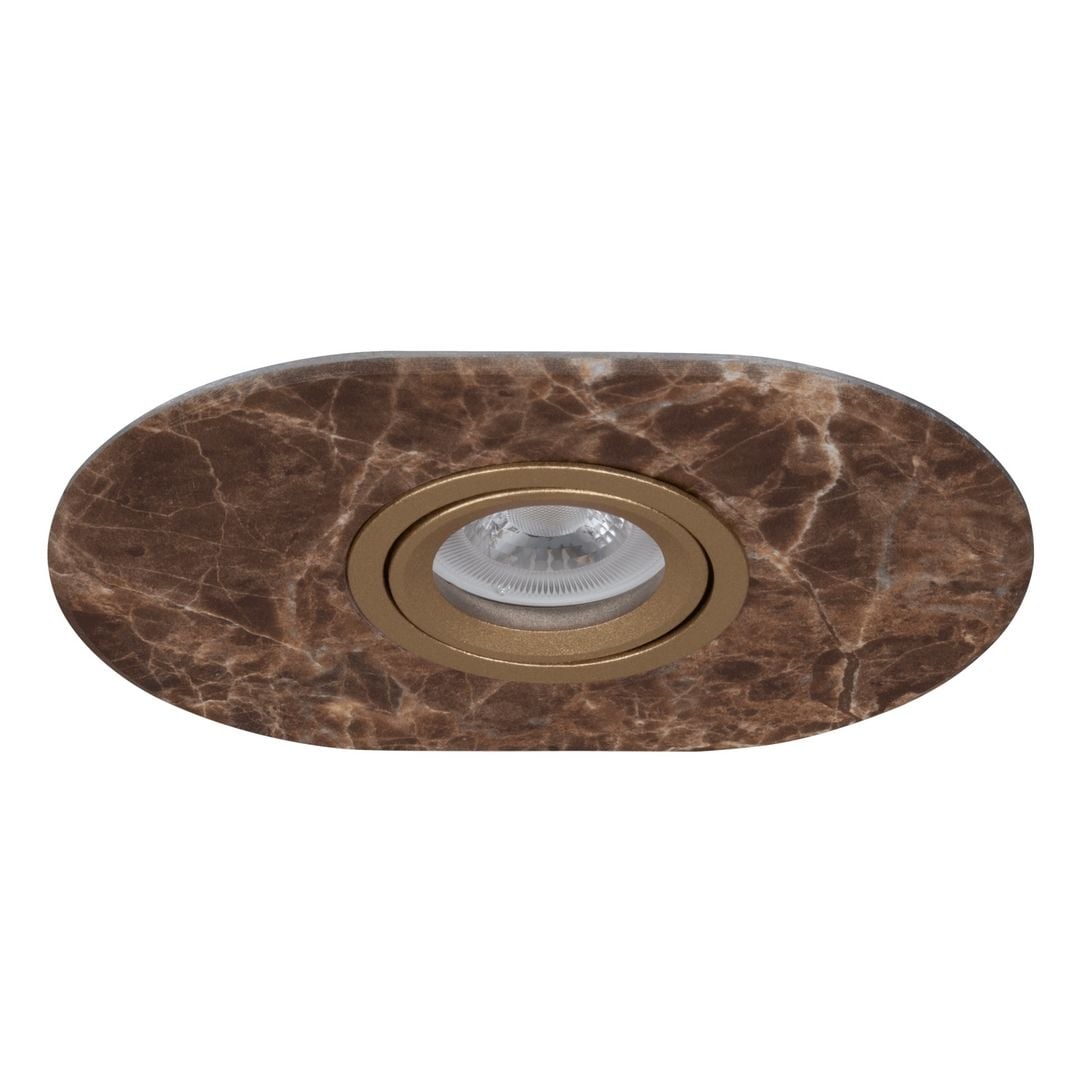 goldX ZE1000-33 12 Watt Kahve Mermer Desen Doğal Taş Sıva Altı LED Spot (SAMSUNG LED & EAGLERISE Driver)
