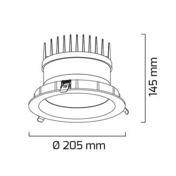 GOYA GY 3032-30 Siyah Kasa 40 Watt Dimli LED Mağaza LED Spotu