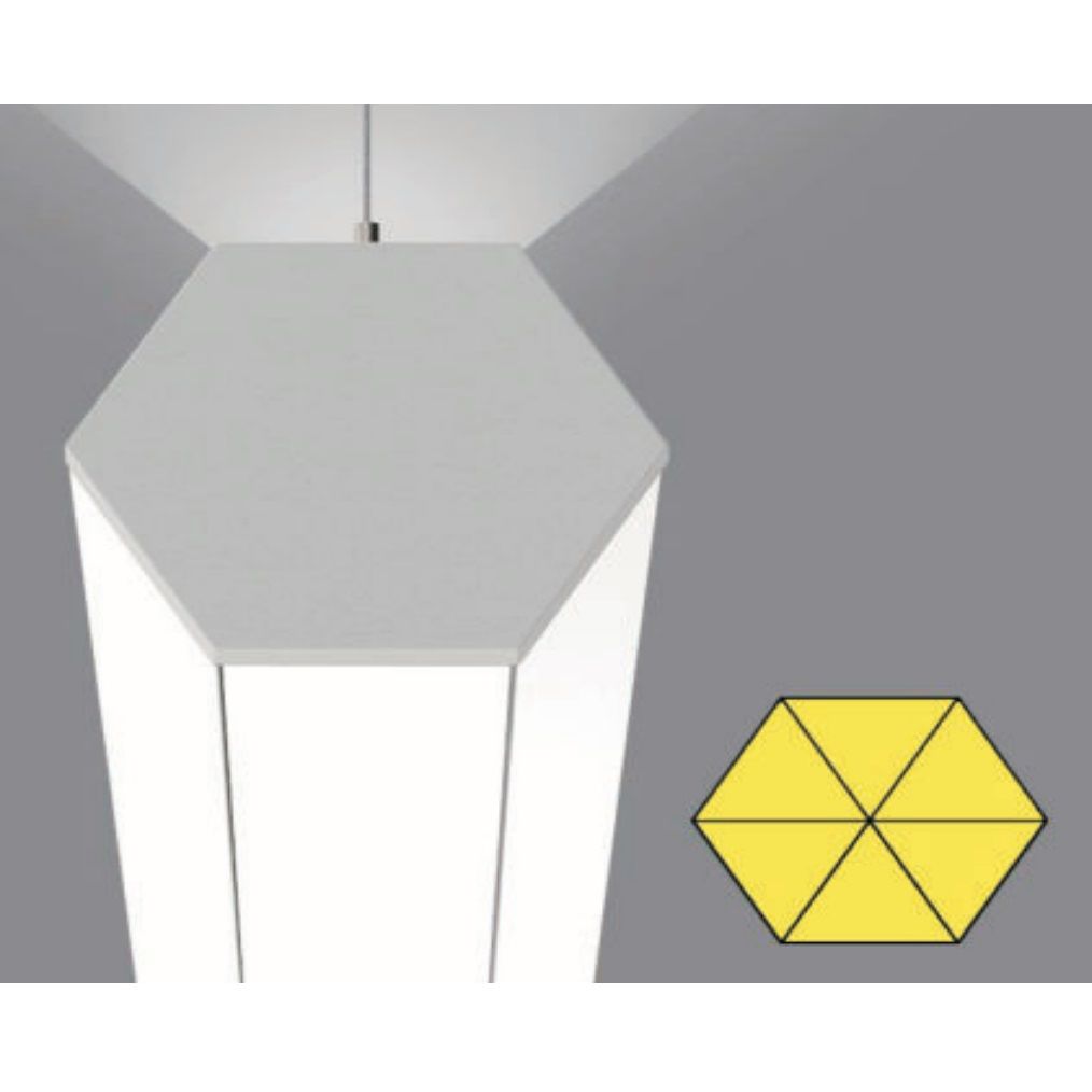 CreaLight AL02-90601 126 Watt 100 cm Altıgen Lineer Armatür (SAMSUNG/OSRAM LED & PHILIPS/TRIDONIC/MEAN WELL Driver)