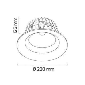 GOYA GY 3018-36 Beyaz Kasa 40 Watt Dimli LED Mağaza LED Spotu