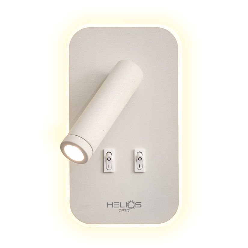 HELIOS HS 5823 15 Watt Derin Beyaz LED Aplik - Ilık Beyaz (4000K) - Metal Gövde