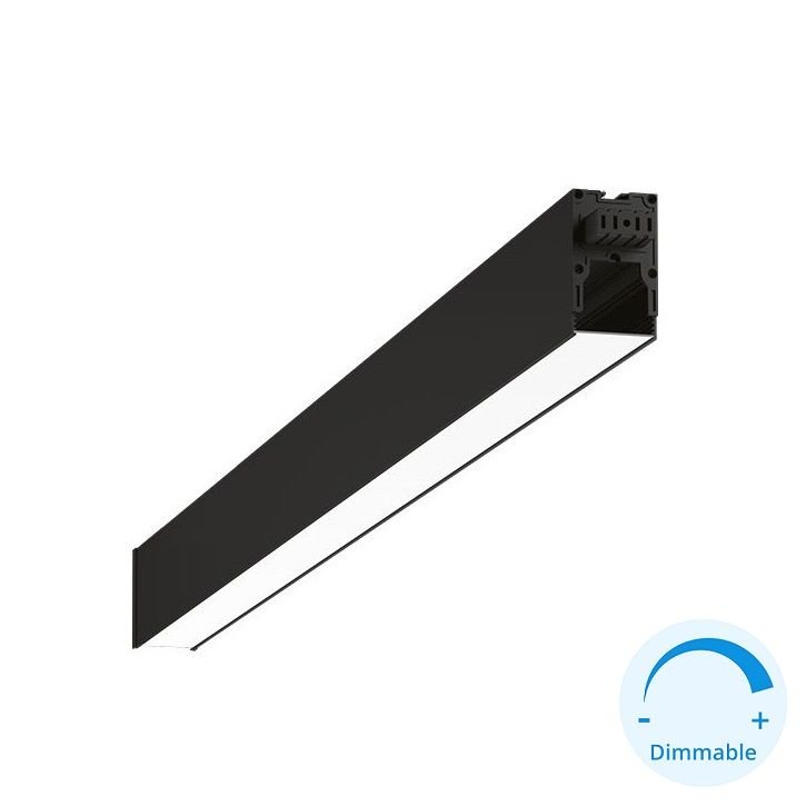 GOYA GY 8056-119 Siyah/Beyaz Kasa 34 Watt 119 cm Eklenebilir Sıva Üstü DİMLİ Lineer Armatür