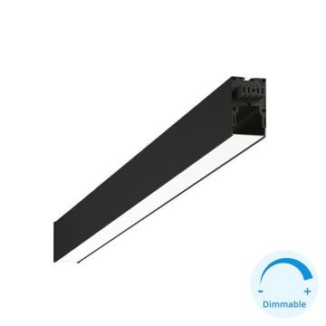 GOYA GY 8056-119 Siyah/Beyaz Kasa 34 Watt 119 cm Eklenebilir Sıva Üstü DİMLİ Lineer Armatür