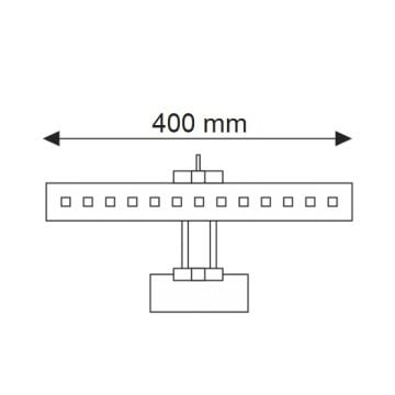 HELIOS HS 2602 Saray 5 Watt 40 cm Krom LED Tablo Apliği - Ilık Beyaz (4200K)