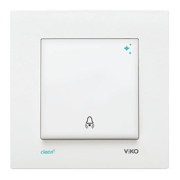 VİKO Karre Clean 90966006 Zil Anahtarı [Beyaz]