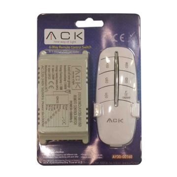ACK AY30-00160 Altılı Avize Kumandası
