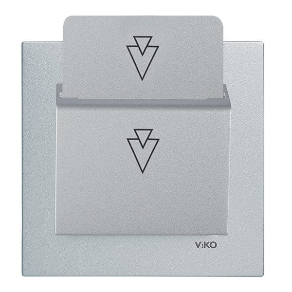 VİKO Novella/Trenda 92605024 Energy Saver (5V - Mekanik Anahtarlı) [Gümüş]