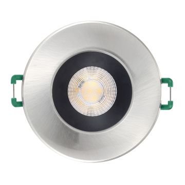 SYLVANIA 0005176 9 Watt Satin Nikel-Siyah Dış Mekan Sıva Altı Dimli LED Spot - Gün Işığı (3000K)