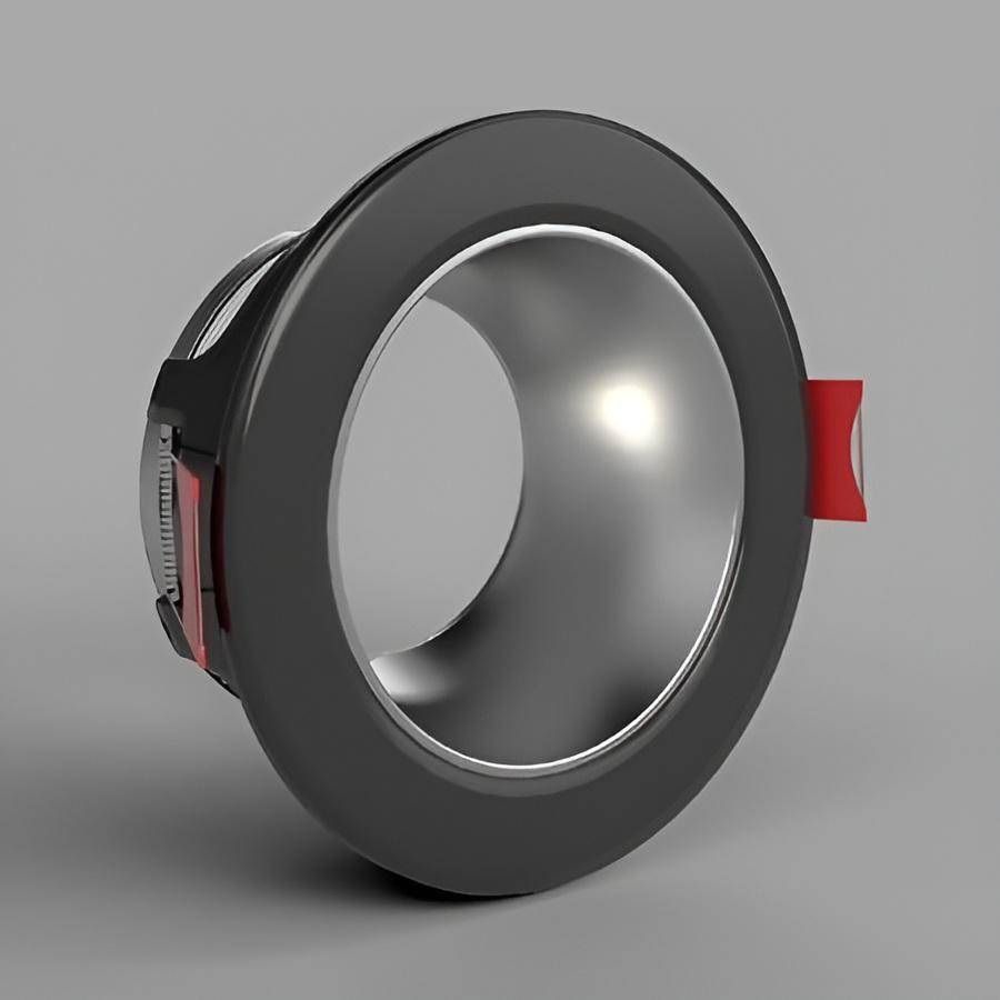 YCL YC 1045 Siyah-Gri Sıva Altı Yuvarlak Spot Kasası