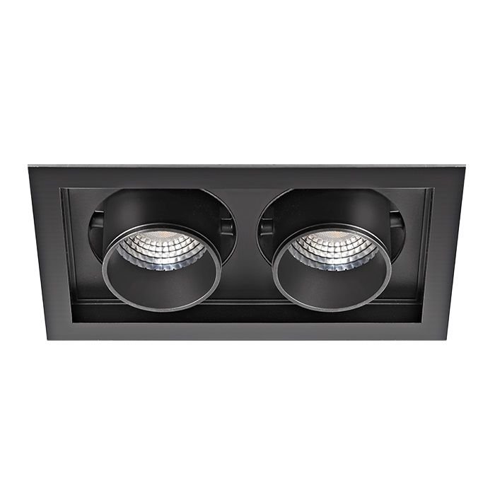 GOYA GY 3052-14 Siyah/Beyaz Kasa 2x14 Watt İkili LED Mağaza Spotu