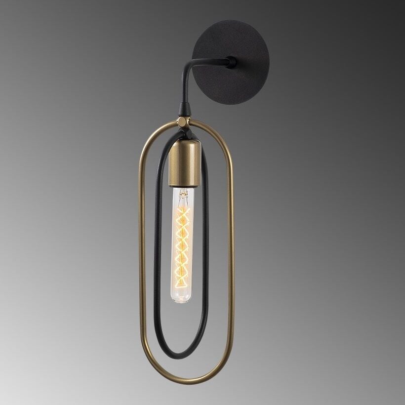 CreaLight HS 6577 Siyah-Eskitme Elips Aplik