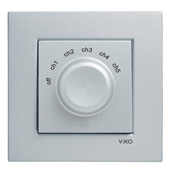 VİKO Novella/Trenda 92605082 Kanal Seçme Anahtarı [Gümüş]