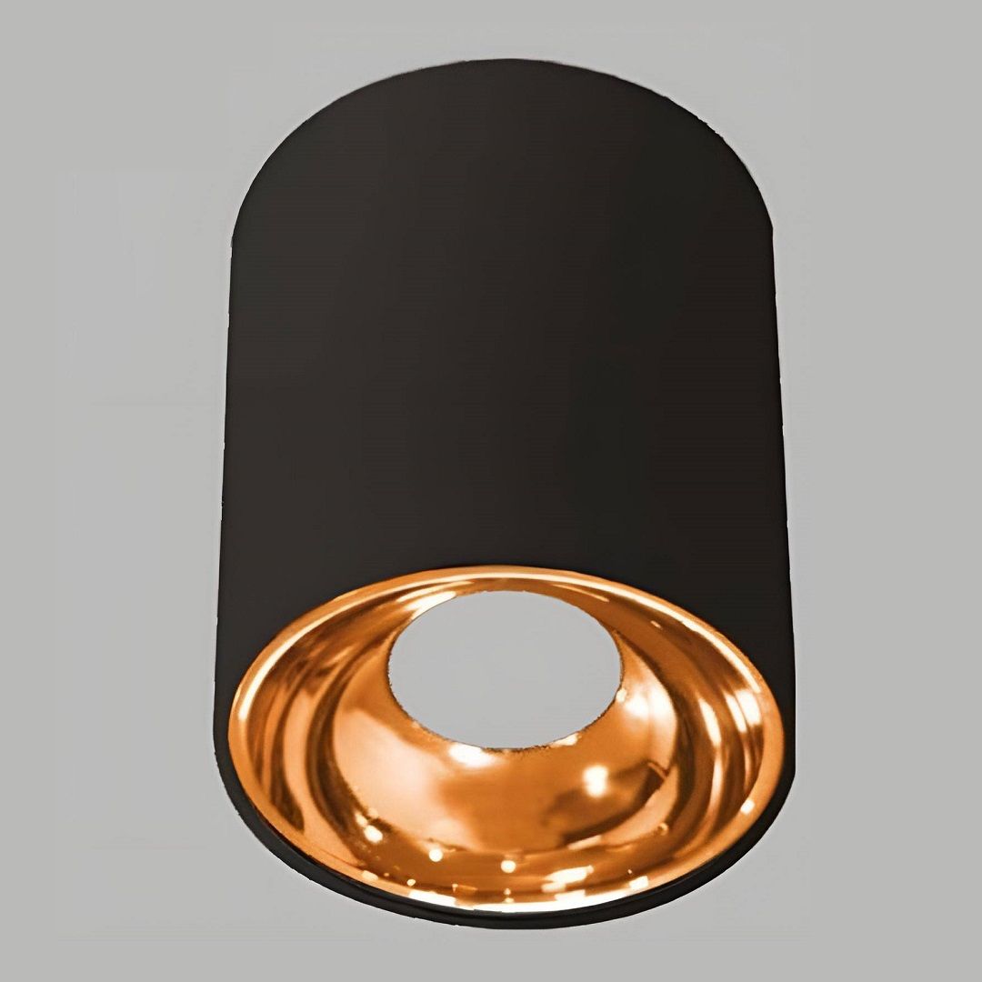YCL YC 1515 10x10 cm Siyah-Bakır Sıva Üstü Silindir Spot Kasası (Metal)