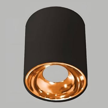 YCL YC 1515 10x10 cm Siyah-Bakır Sıva Üstü Silindir Spot Kasası (Metal)