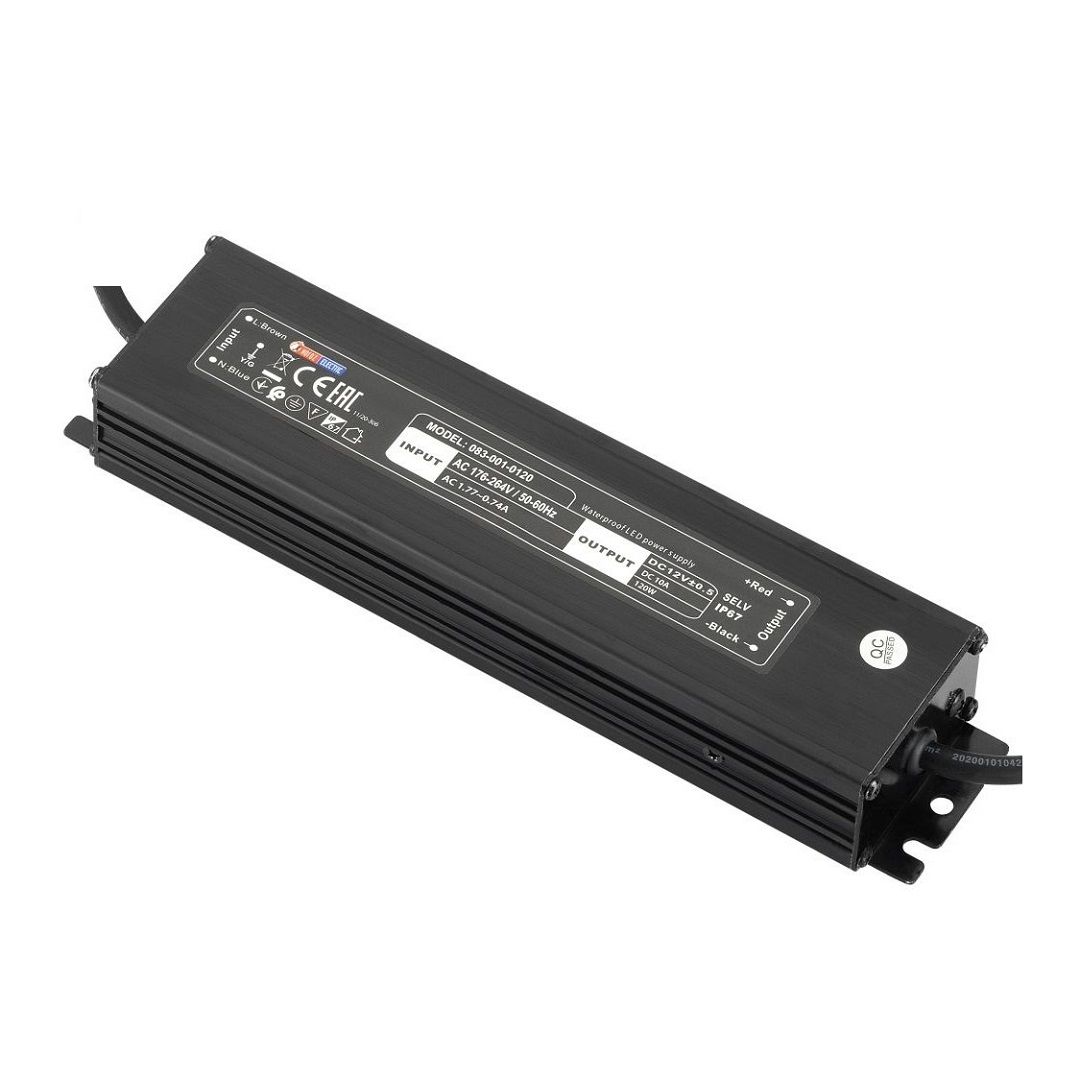 HOROZ 083-001-0120 VESTA 12 Volt 10 Amper 120 Watt Slim Dış Mekan LED Trafosu