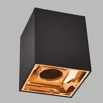 YCL YC 1535 10x10 cm Siyah-Bakır Sıva Üstü Spot Kasası (Metal)