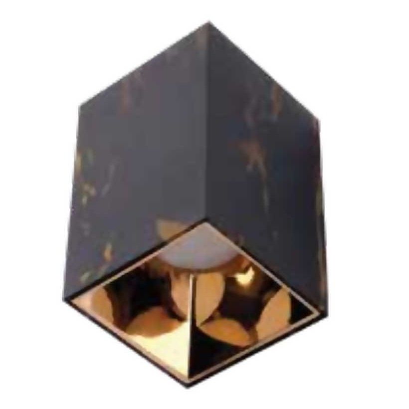 ACK AH12-07564 Siyah Mermer Desen-Gold Sıva Üstü Spot