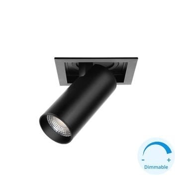 GOYA GY 3151-14 Siyah/Beyaz Kasa 14 Watt 360 Derece Hareketli Dimli LED Mağaza Spotu