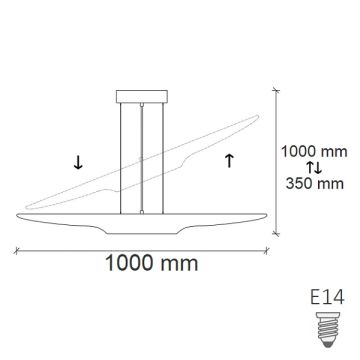 CreaLight HS 6505 Siyah-Gold Martı Avize