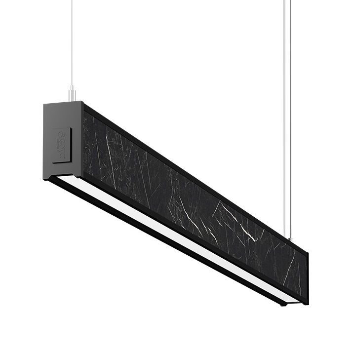 GOYA GY 8046-150 42 Watt 150 cm Siyah Mermer Desenli Lineer Sarkıt Armatür