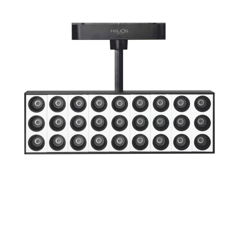 HELIOS HS 8606 30 Watt 46 cm Siyah Gövde Lensli OSRAM LED Magnet Spot - 2 Renk Fonksiyonlu [Gün Işığı (3000K) + Ilık Beyaz (4000K)]