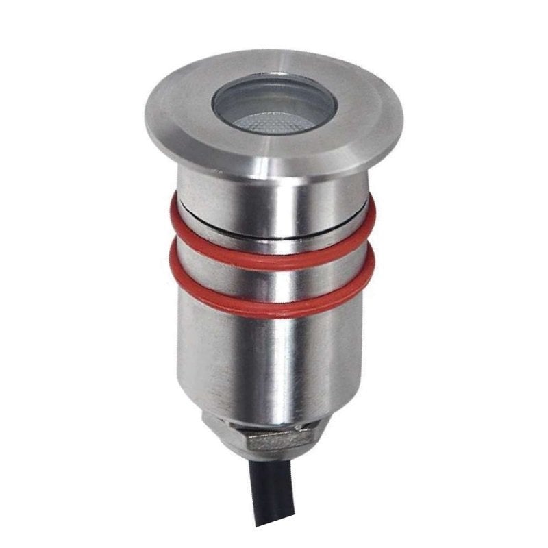 MOLLED MOL9022 12 Volt 0.6 Watt Saten Kasa Yere Gömme LED Armatür - Gün Işığı (3000K) - IP65