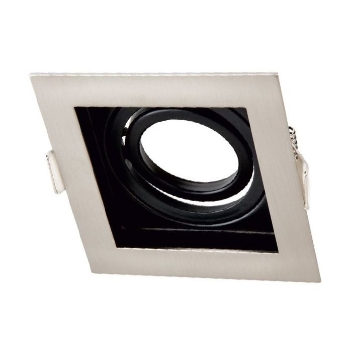 K2 GLOBAL KDA845 Sıva Altı Saten-Siyah Kare Spot Kasası (Metal)