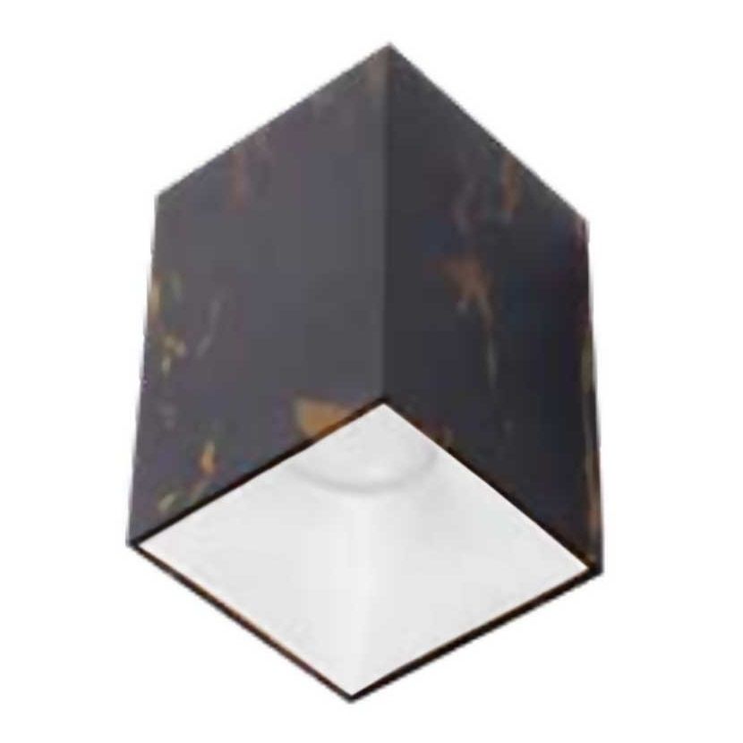 ACK AH12-07504 Siyah Mermer Desen-Beyaz Sıva Üstü Spot