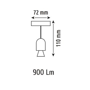 HELIOS HS 8681 10 Watt Beyaz Gövde OSRAM LED Magnet Spot