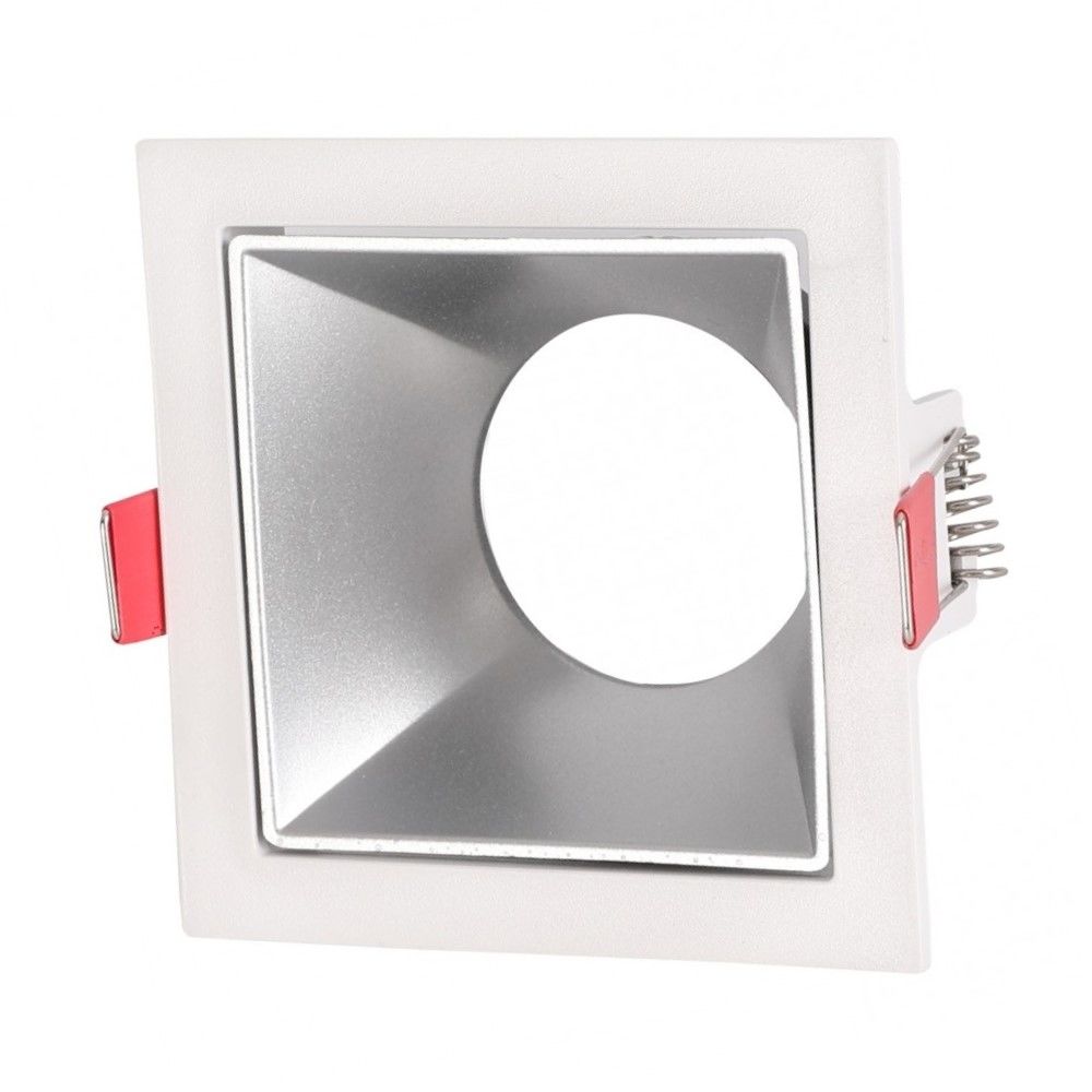 K2 GLOBAL KDA844 Everest Sıva Altı Beyaz-Krom Kare Spot Kasası