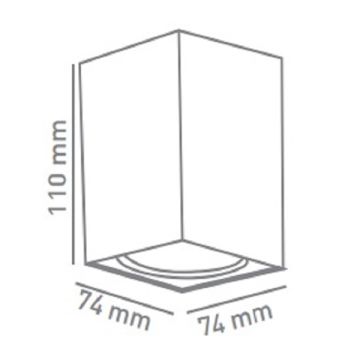 ACK AH12-07595 Krom-Mat Rose Sıva Üstü Spot