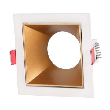 K2 GLOBAL KDA843 Everest Sıva Altı Beyaz-Gold Kare Spot Kasası