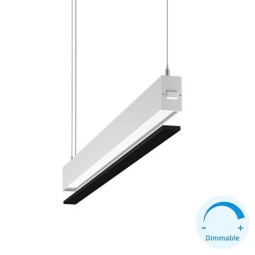 GOYA GY 8055-60 Beyaz Kasa 26 Watt 60 cm Kamaşma Önleyicili DİMLİ Lineer Sarkıt Avize