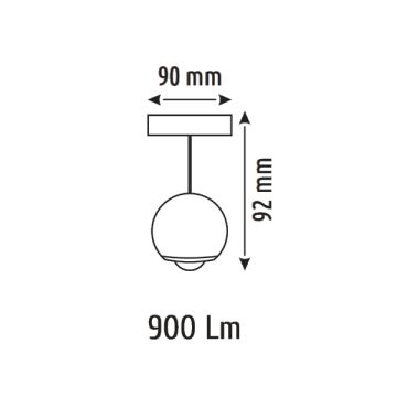 HELIOS HS 8686 10 Watt Siyah Gövde OSRAM LED Magnet Spot
